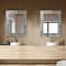 Head West Frameless Reeded Mosaic Printed Wall Décor Mirror